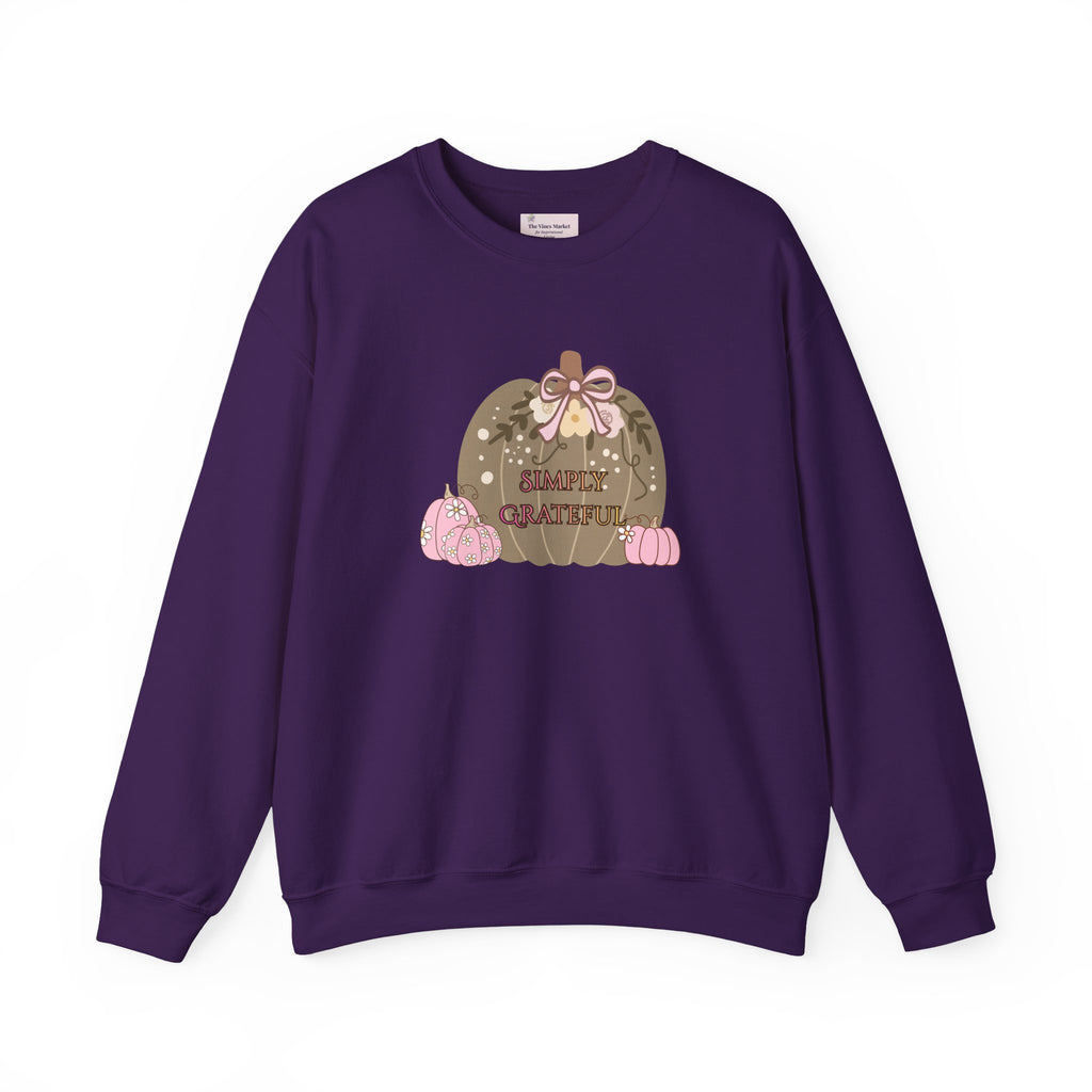 Simply Grateful:  Women's Thanksgiving™ Crewneck Sweatshirt