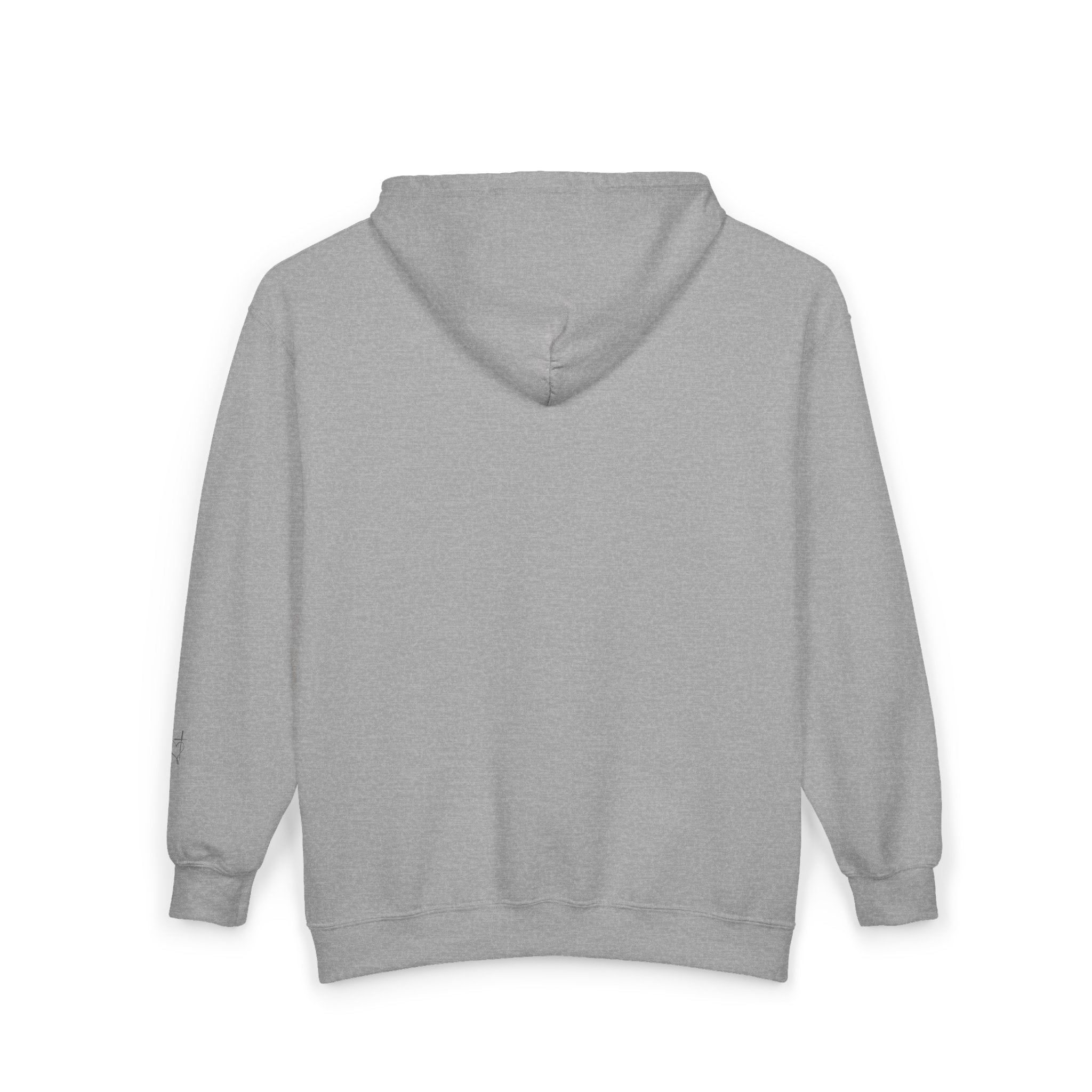 Adult Female Embroidered Zippered Hoodie:  Peace and Love