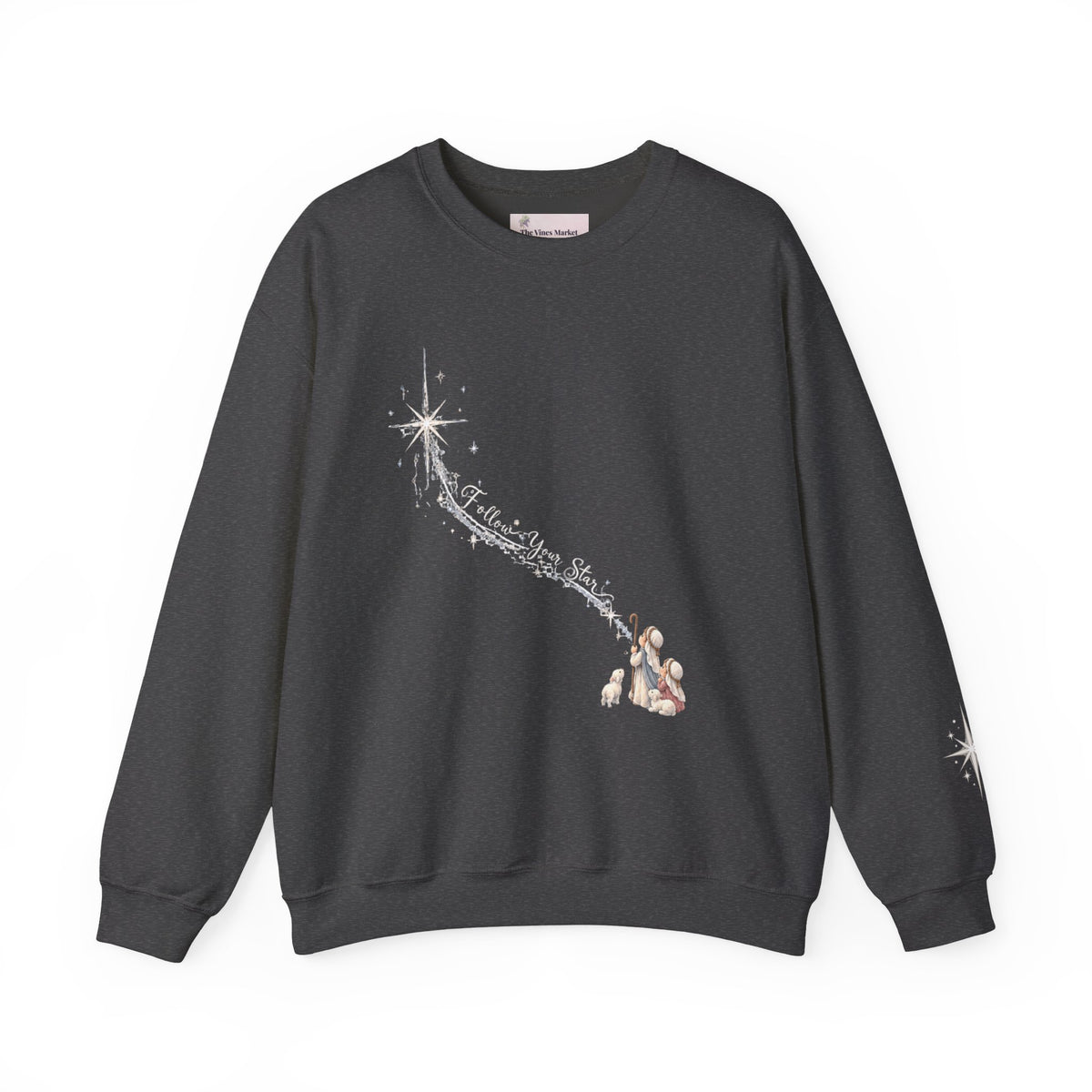 Follow Your Star | Women's Christmas Crewneck Sweatshirt