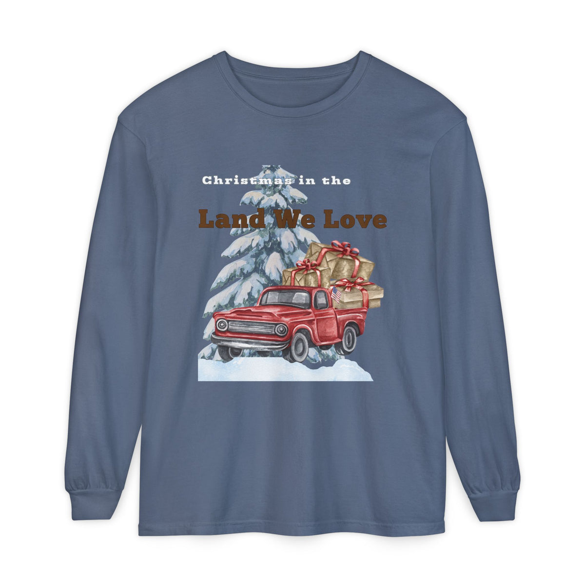 Christmas in the Land We Love Men's Long Sleeve Tee