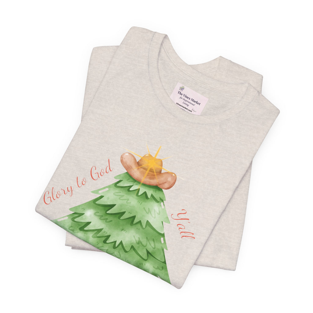 Glory to God Y'all | Women's Faith-Forward Cotton Tee