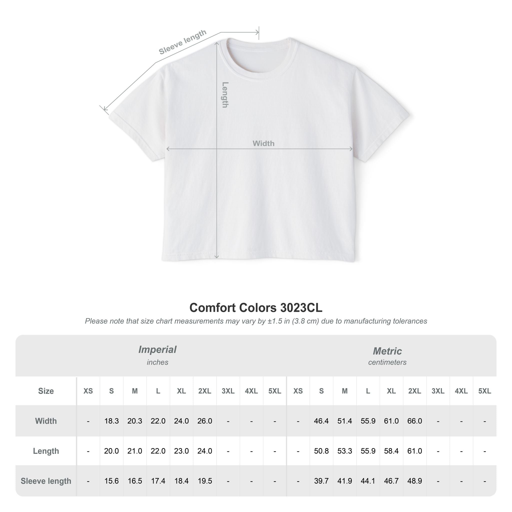 I Am With You Always" Multilingual Cropped Tee Adult Female