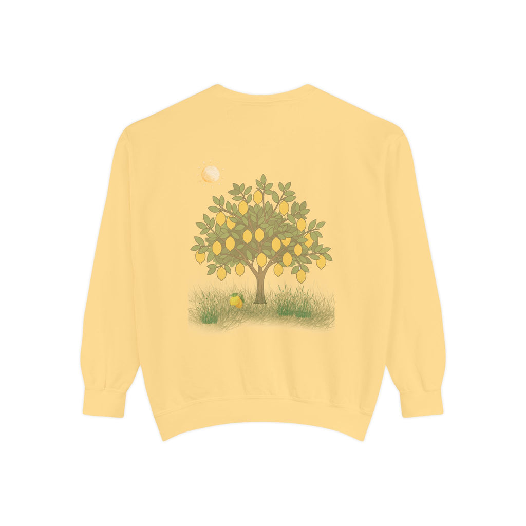 Nourish My Soul | Lemon Tree Comfort Colors Crewneck Sweatshirt – Faith & Soul Care Adult Female