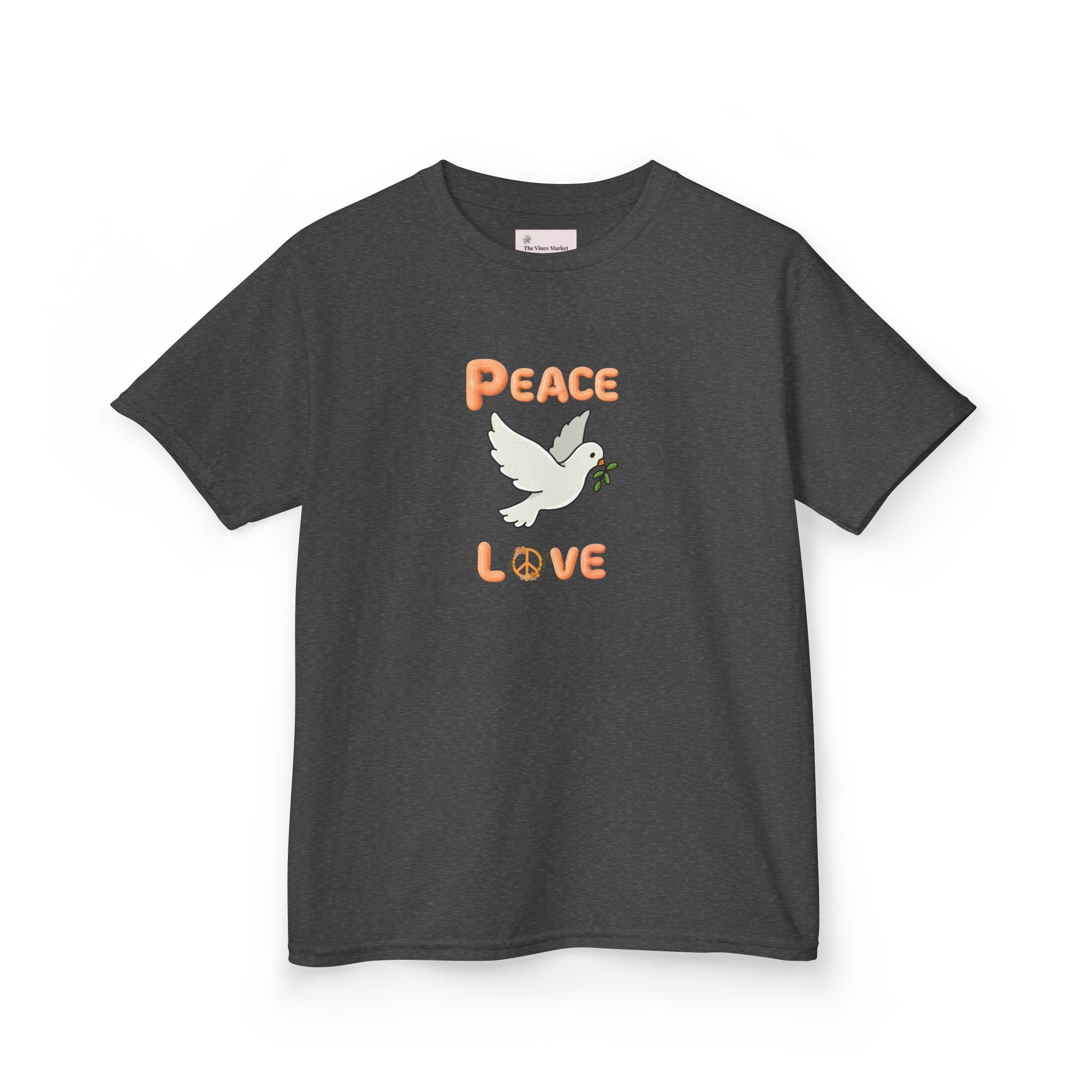 Kids Unisex Tee:  Peace and Love