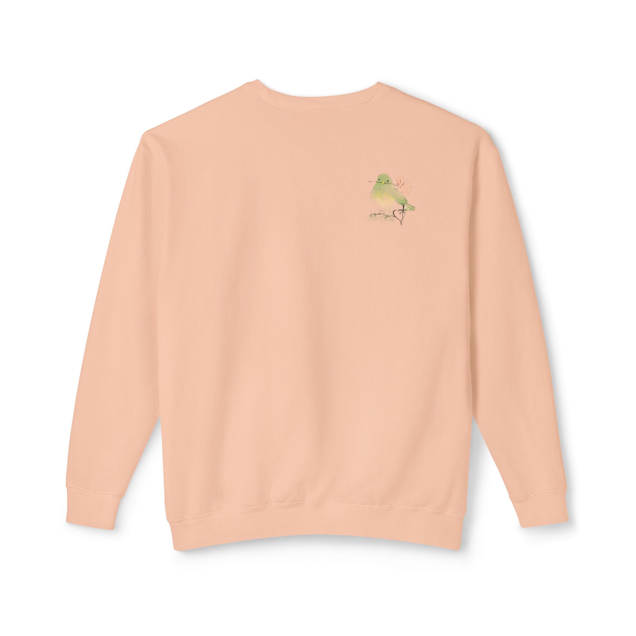 Female Adult Lightweight Crewneck Sweatshirt: Mom… Forever – Nurturing Floral