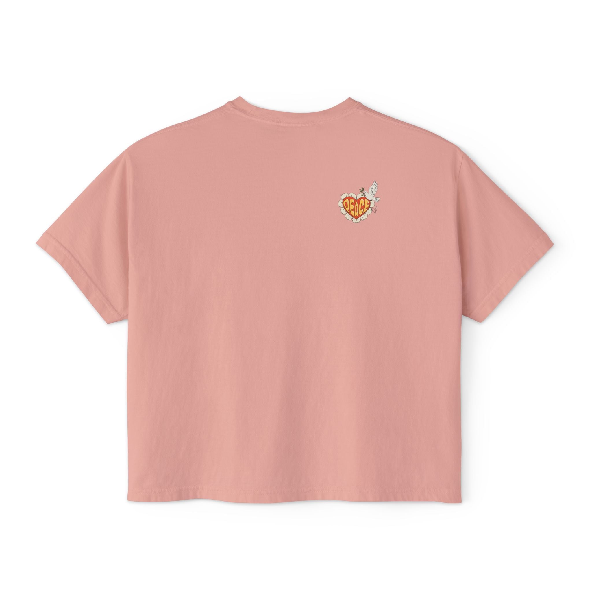 Adult Women's Boxy Tee:  Grove Out:  Peace and Love