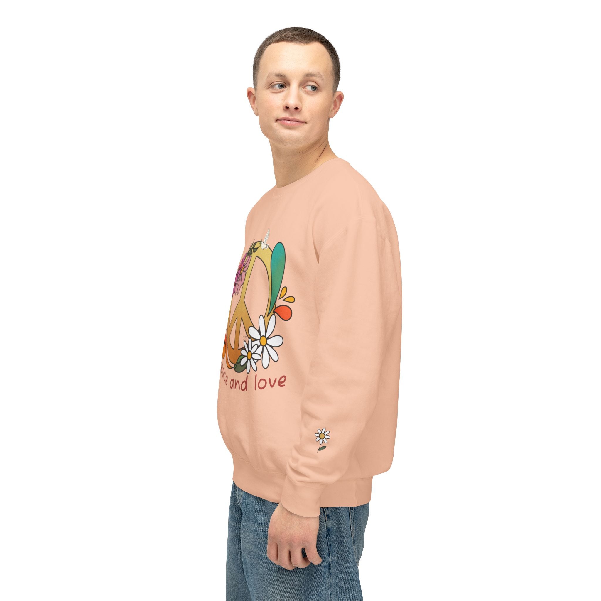 Peace & Love 'My Peace I Give You' 70s Retro Crewneck Sweatshirt