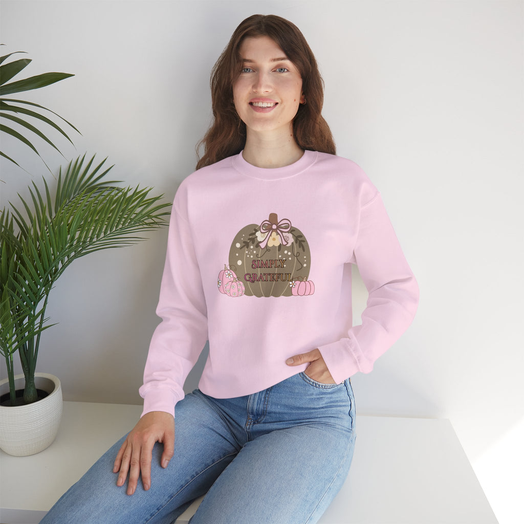 Simply Grateful:  Women's Thanksgiving™ Crewneck Sweatshirt
