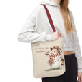 Spread Joy Like Snowflakes | Snowman Tote Bag