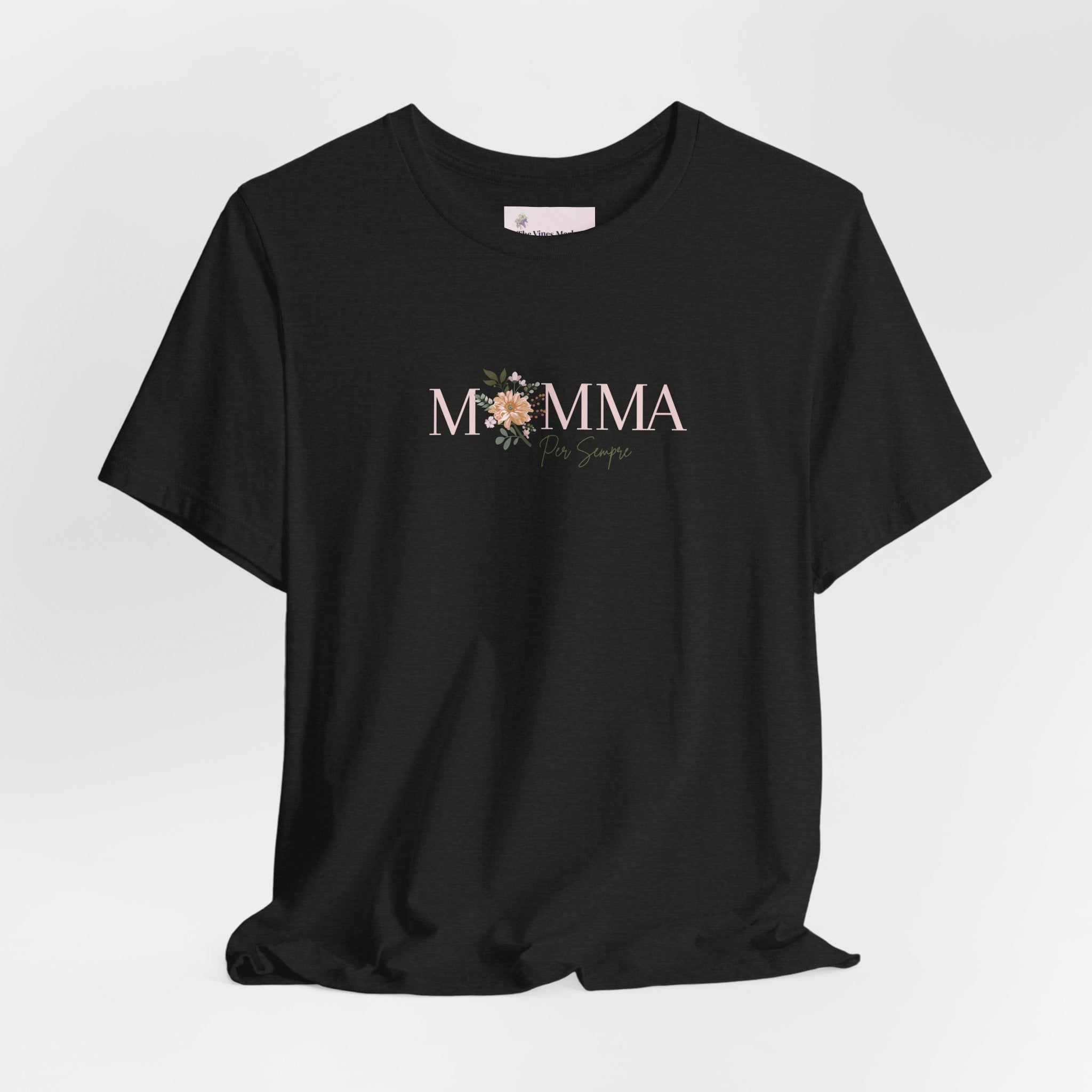 Mamma Per Sempre | Italian "Mom Forever" T-Shirt – Adult Female Floral Mother's Day Gift