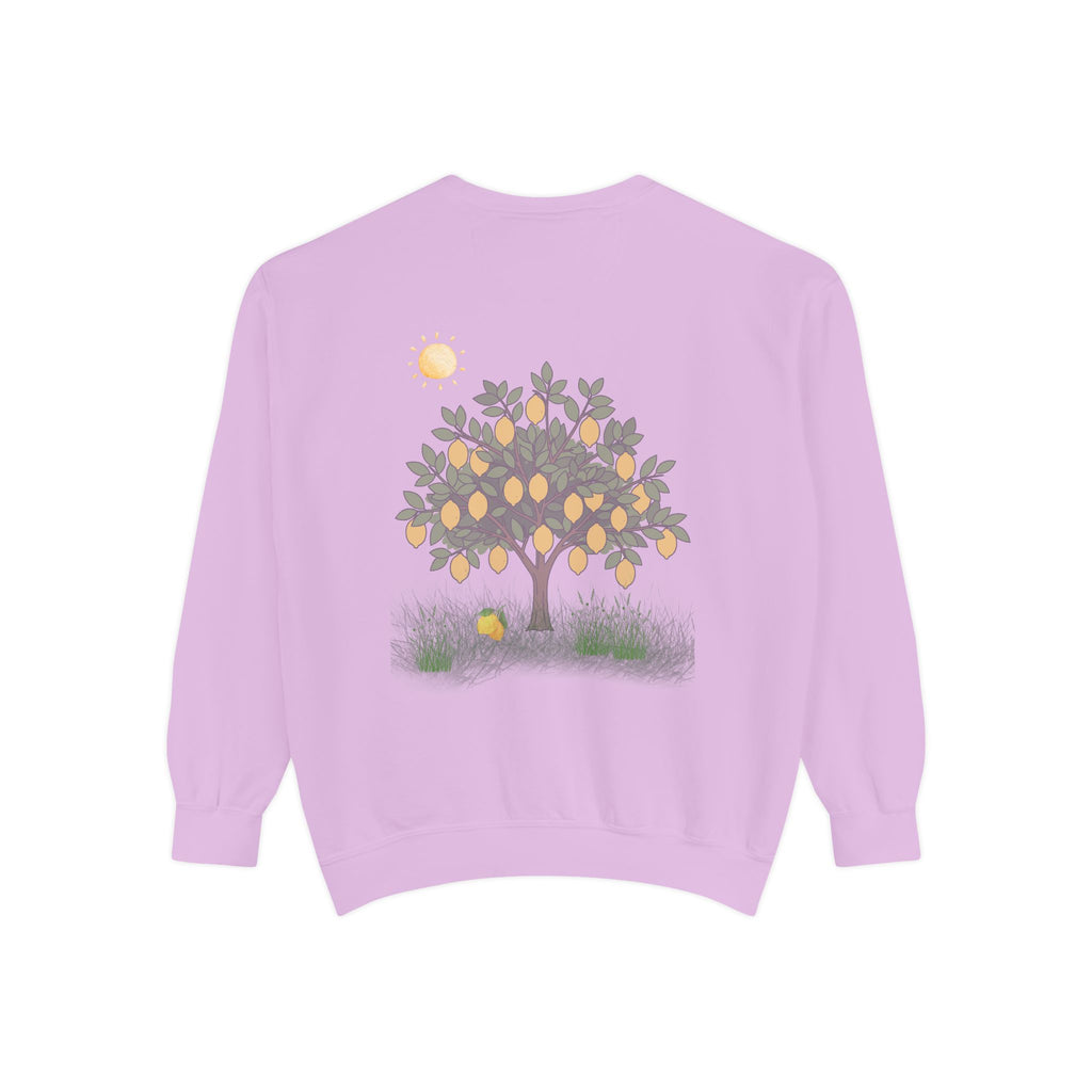 Nourish My Soul | Lemon Tree Comfort Colors Crewneck Sweatshirt – Faith & Soul Care Adult Female