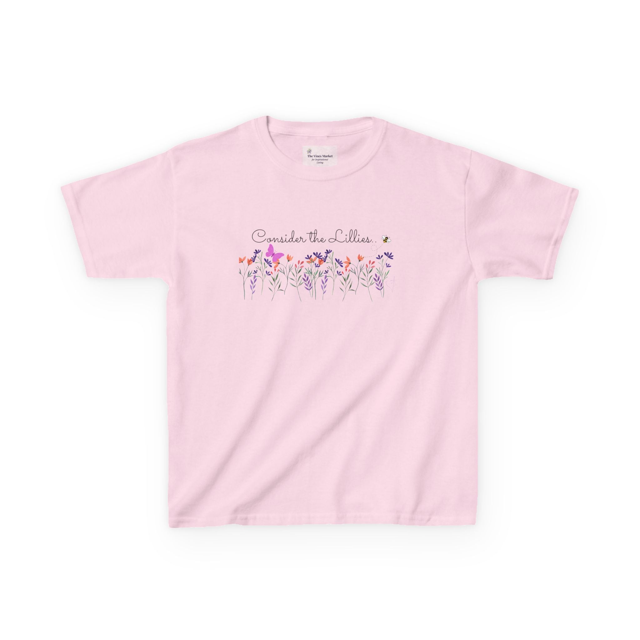 Consider the Lilies Girls' Tee – Love & Grace in Bloom  Kids Cotton™ Tee