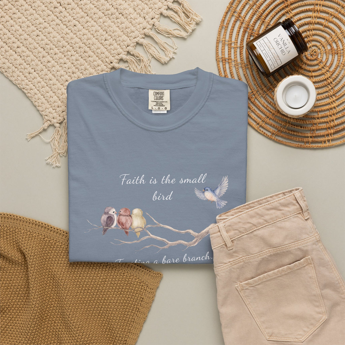 Faith Is the Small Bird Comfort Colors® Tee