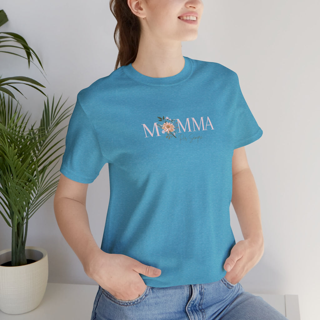 Mamma Per Sempre | Italian "Mom Forever" T-Shirt – Adult Female Floral Mother's Day Gift
