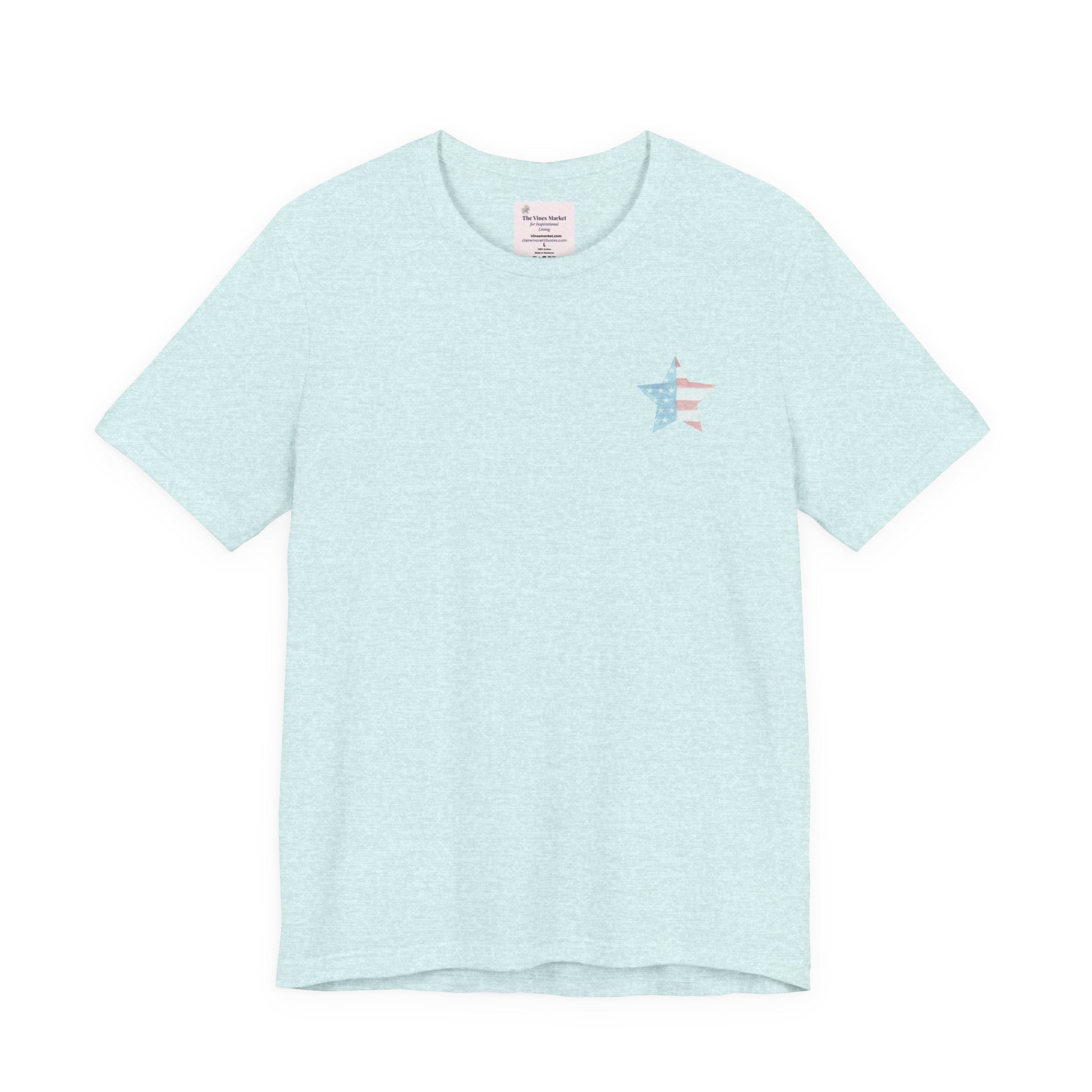 Under God | Soft Watercolor Star & Rose Women's Relaxed Tee