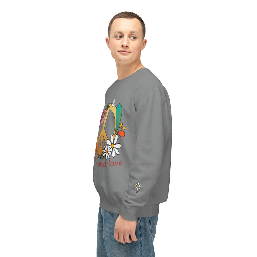 Peace & Love 'My Peace I Give You' 70s Retro Crewneck Sweatshirt