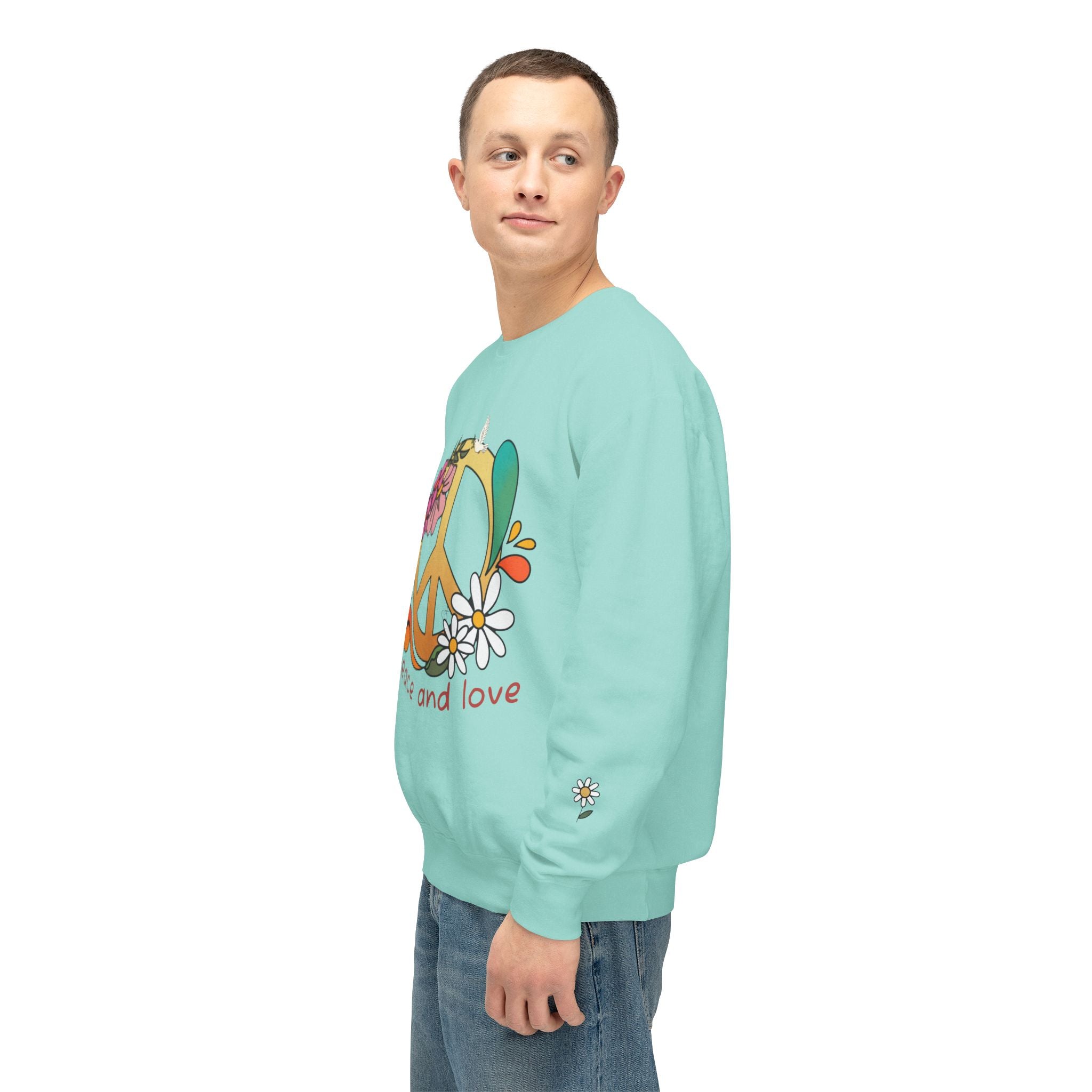 Peace & Love 'My Peace I Give You' 70s Retro Crewneck Sweatshirt