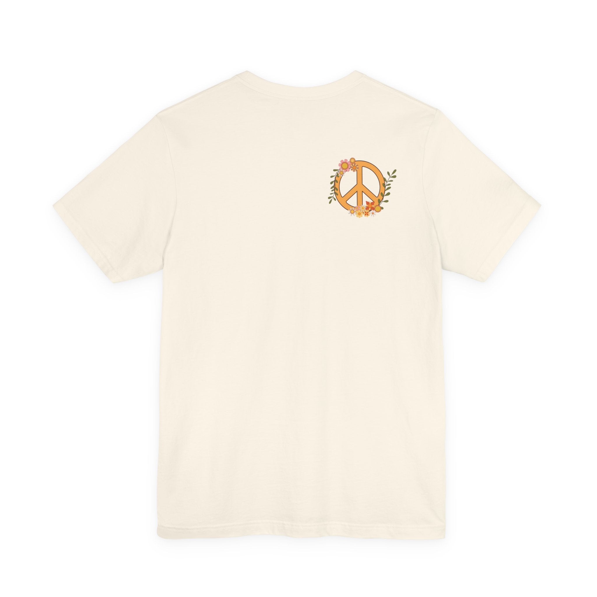 Adult Female Relaxed Comfort Tee:  Peace and Love