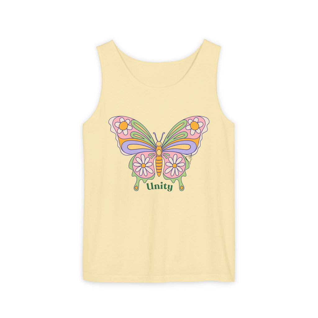 Soft Garment-Dyed Tank Top for Her:  Unity Heals
