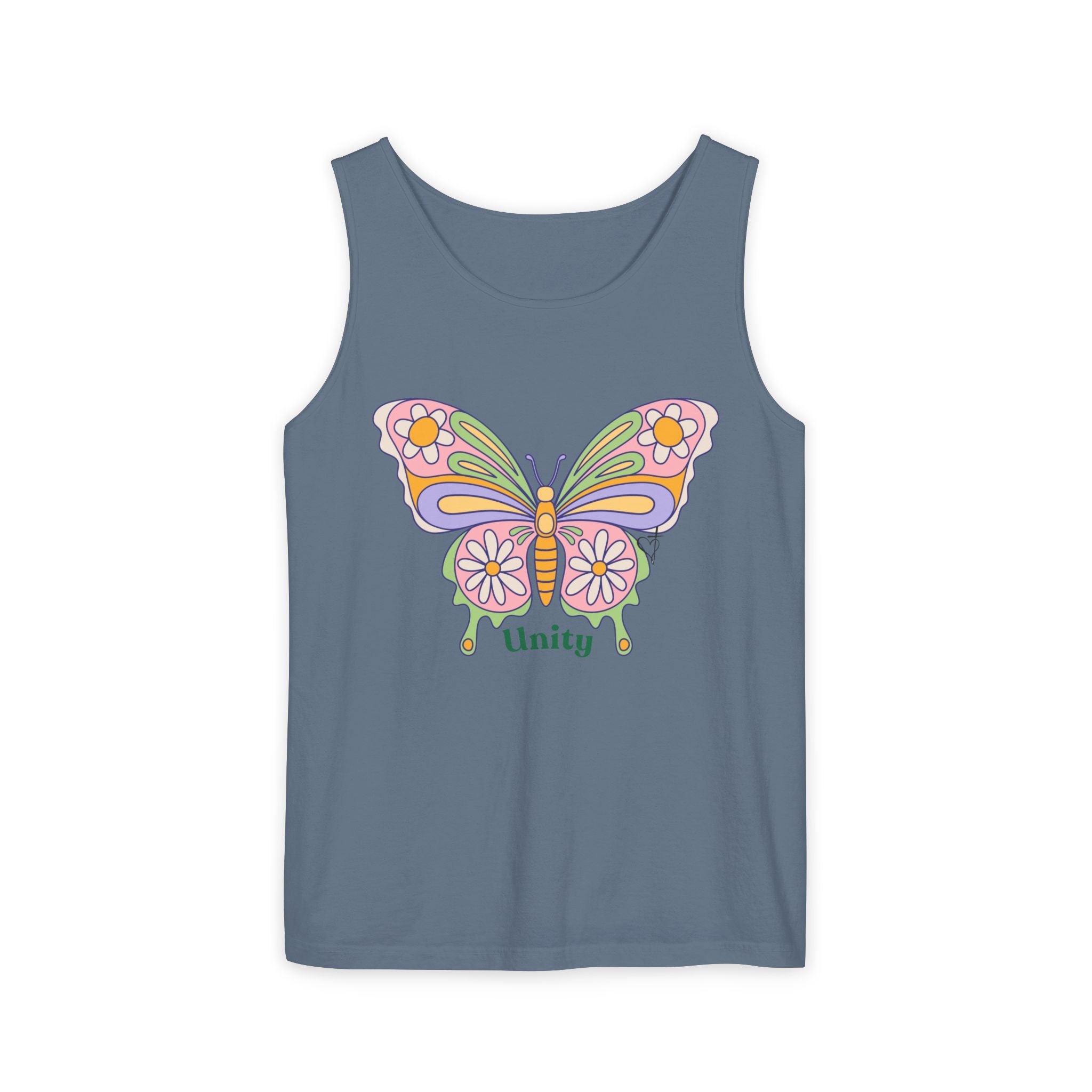 Soft Garment-Dyed Tank Top for Her:  Unity Heals