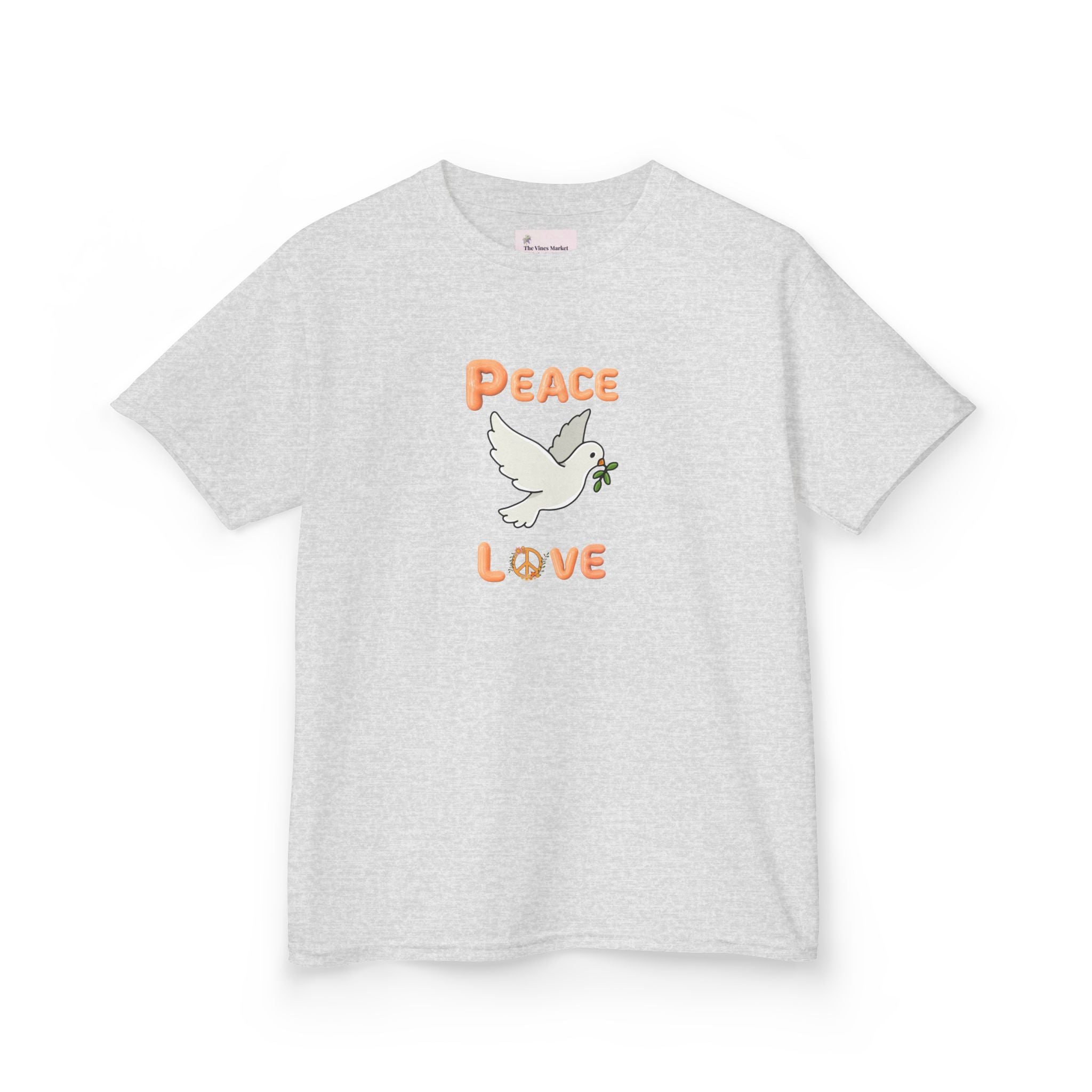 Kids Unisex Tee:  Peace and Love