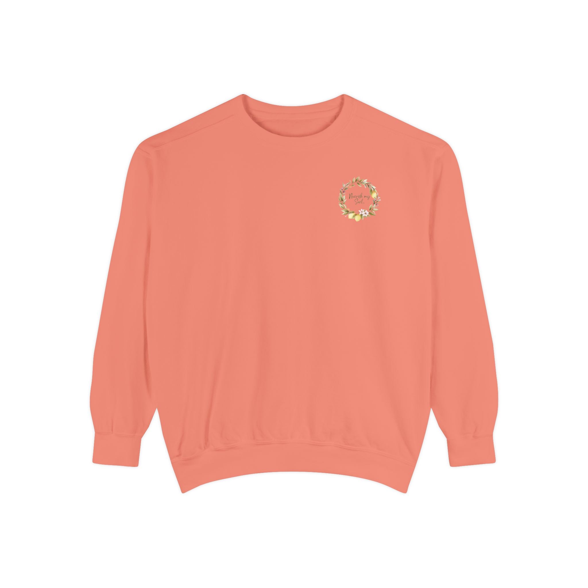 Nourish My Soul | Lemon Tree Comfort Colors Crewneck Sweatshirt – Faith & Soul Care Adult Female