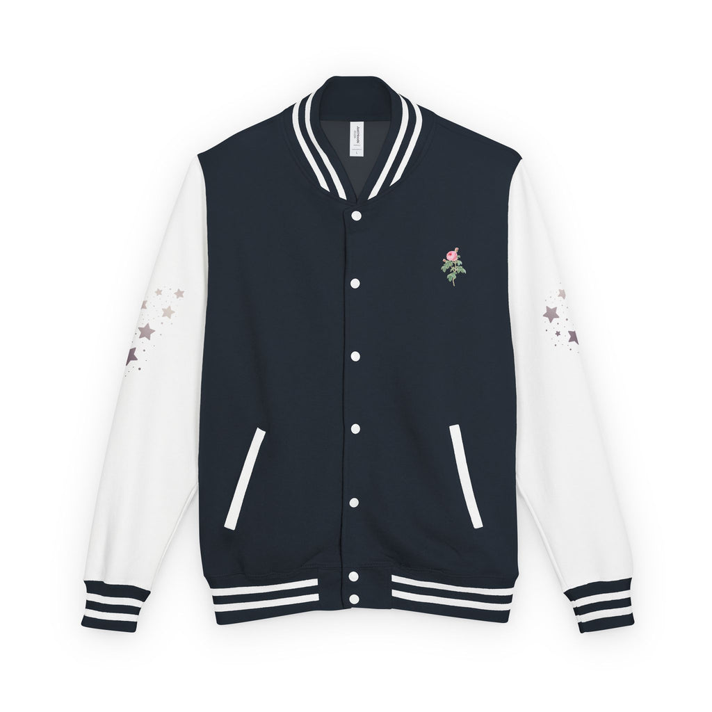 Under God | Watercolor Flag & Roses Varsity Jacket Adult Female