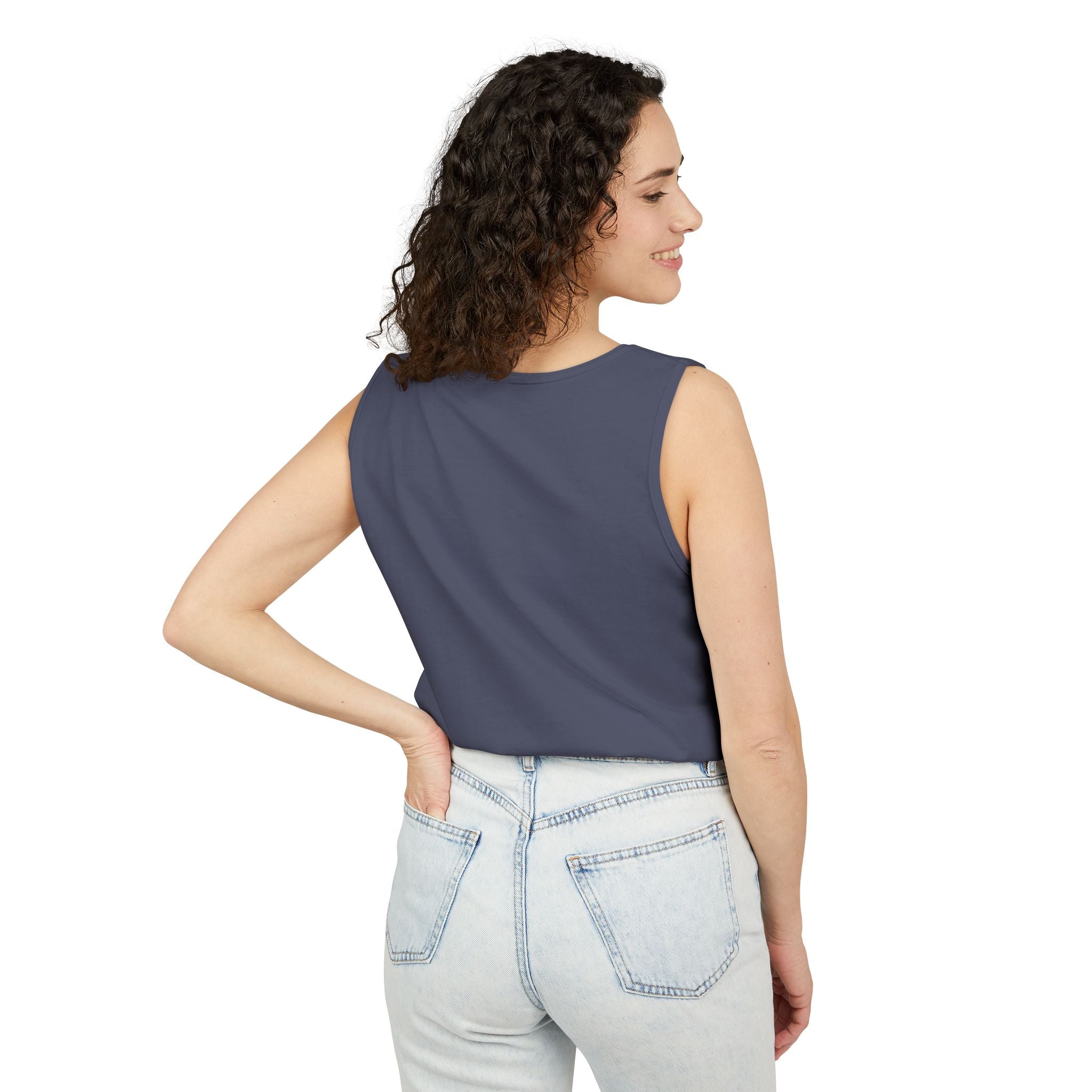 Soft Garment-Dyed Tank Top for Her:  Unity Heals