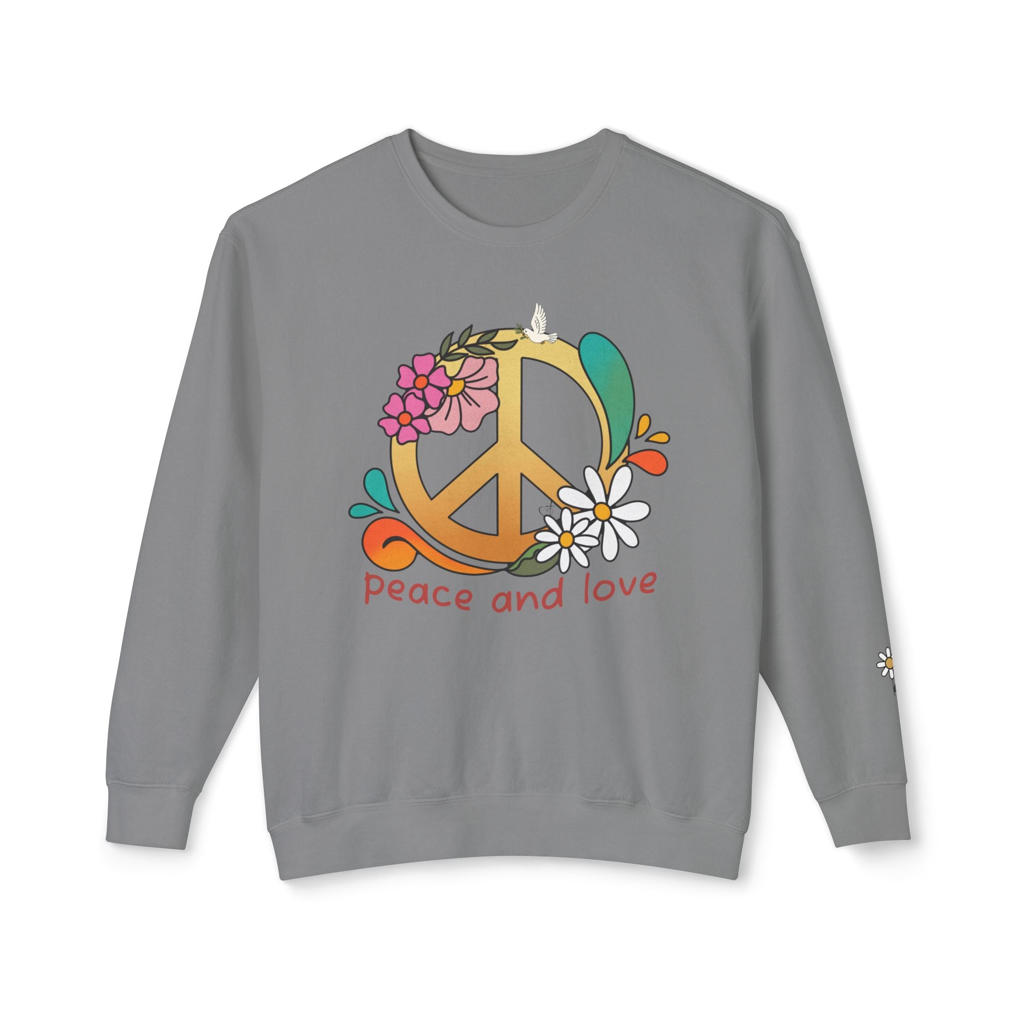 Peace & Love 'My Peace I Give You' 70s Retro Crewneck Sweatshirt