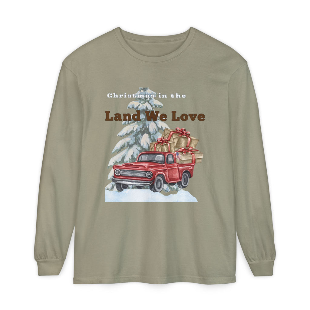 Christmas in the Land We Love Men's Long Sleeve Tee