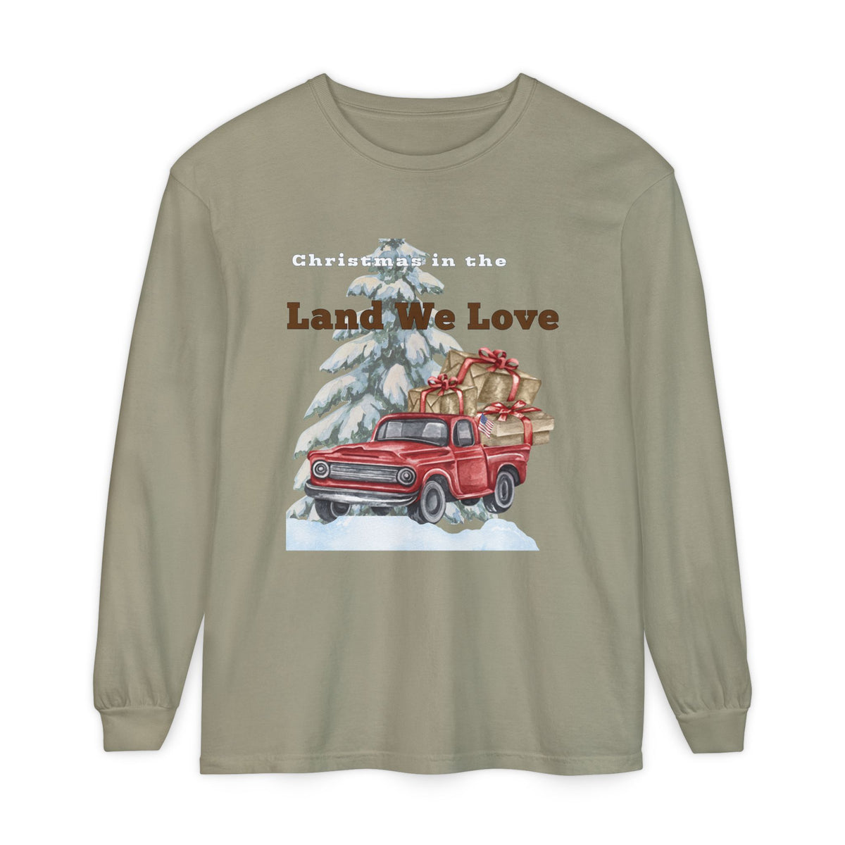 Christmas in the Land We Love Men's Long Sleeve Tee