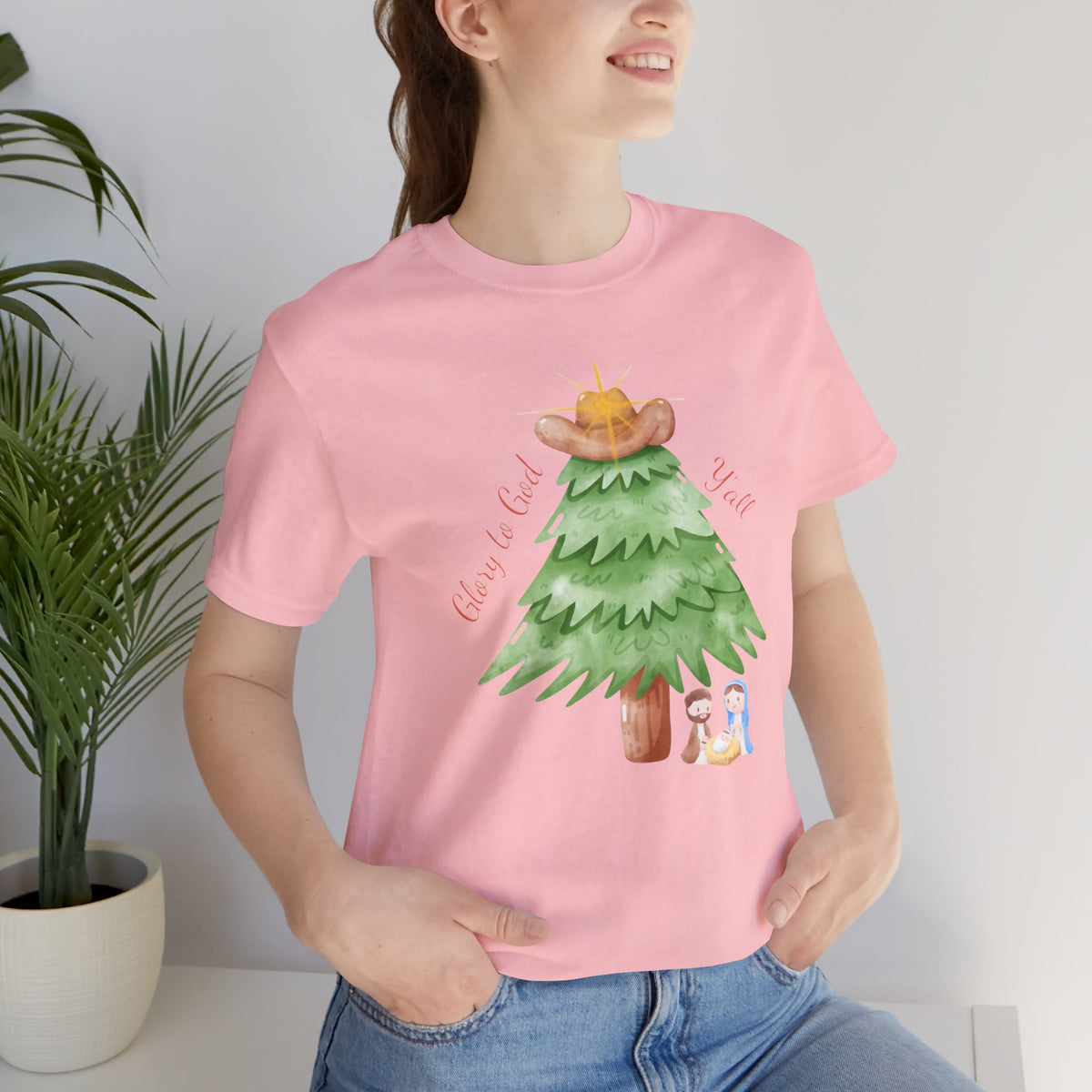 Glory to God Y'all | Women's Faith-Forward Cotton Tee