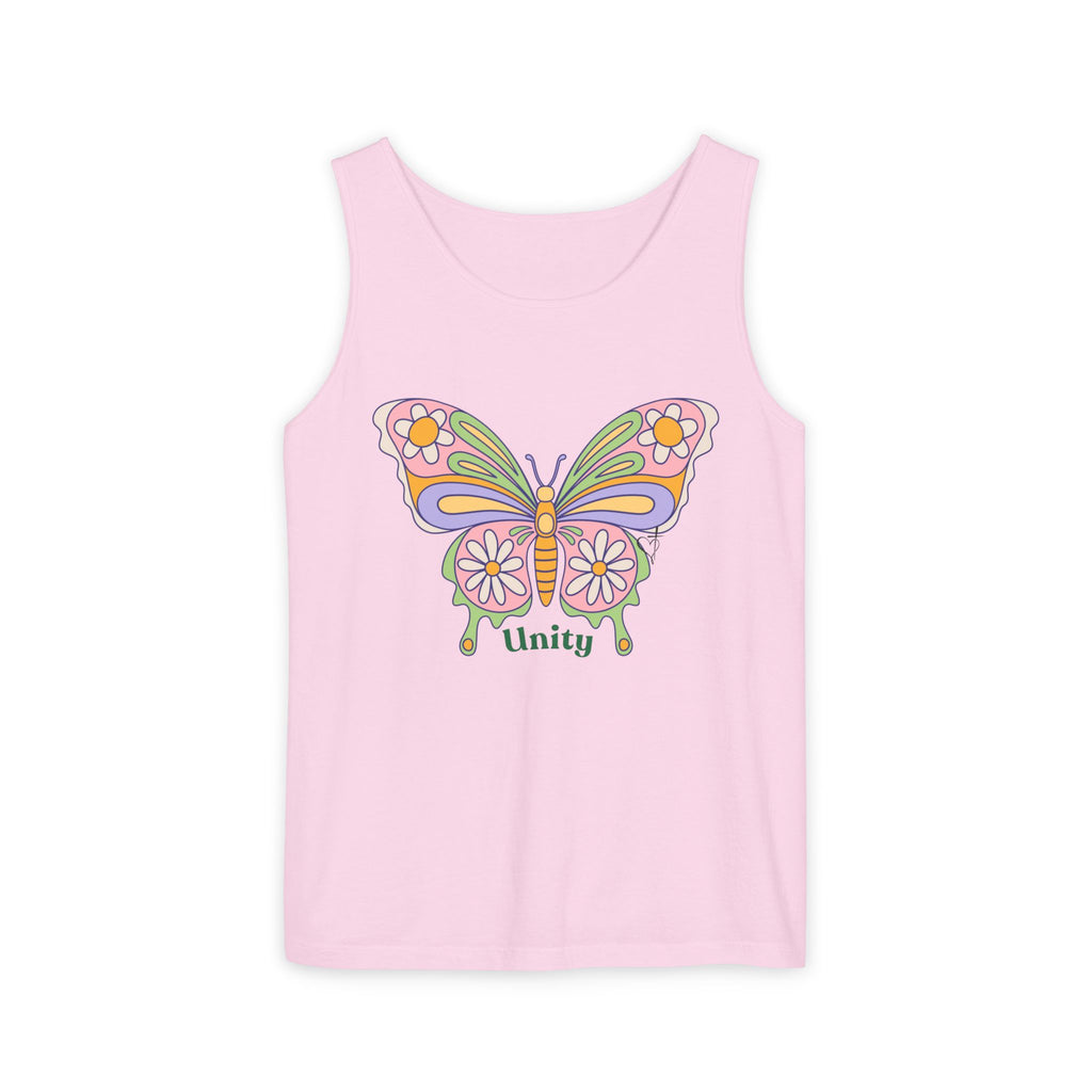 Soft Garment-Dyed Tank Top for Her:  Unity Heals