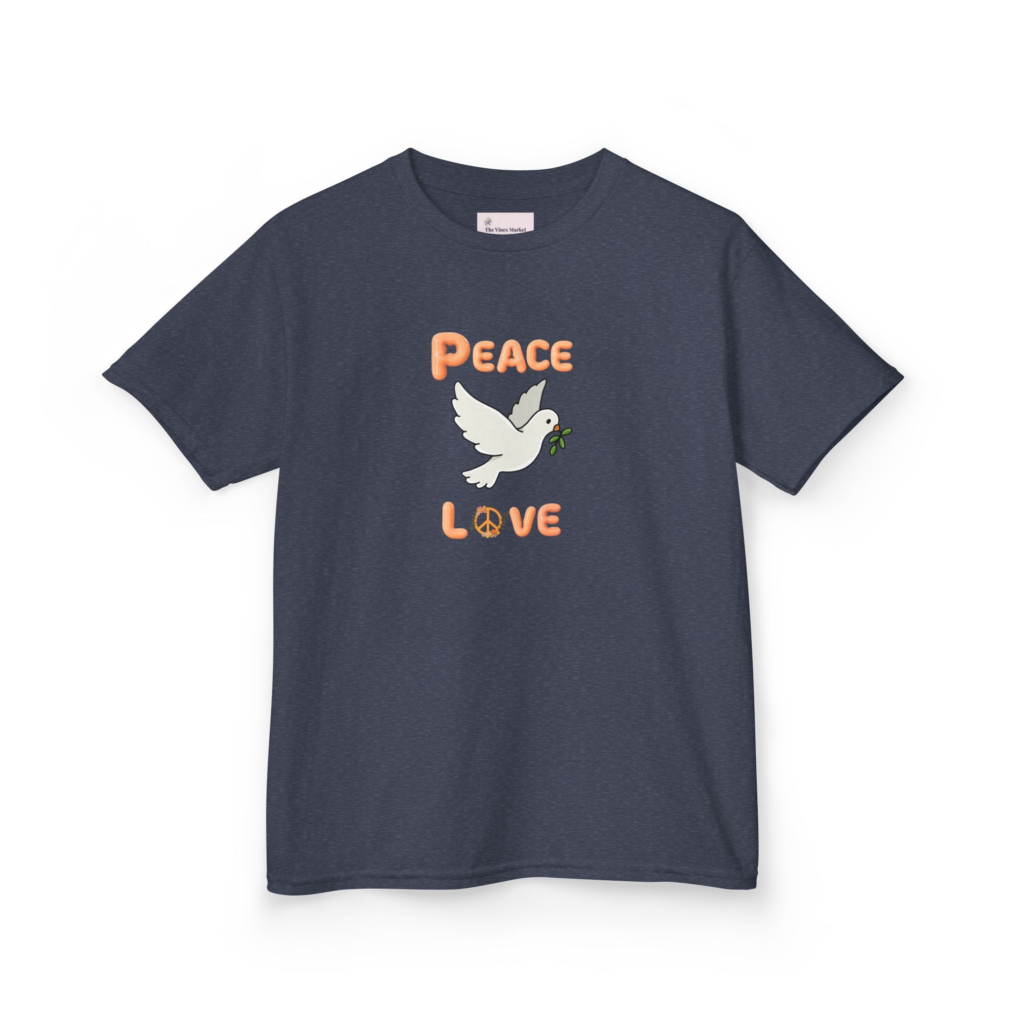 Kids Unisex Tee:  Peace and Love