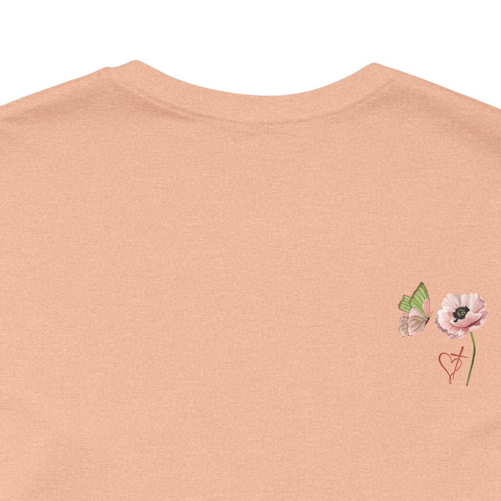 Relaxed Adult Female Comfort Tee: Hope & Rebirth Floral Tee – Easter Collection