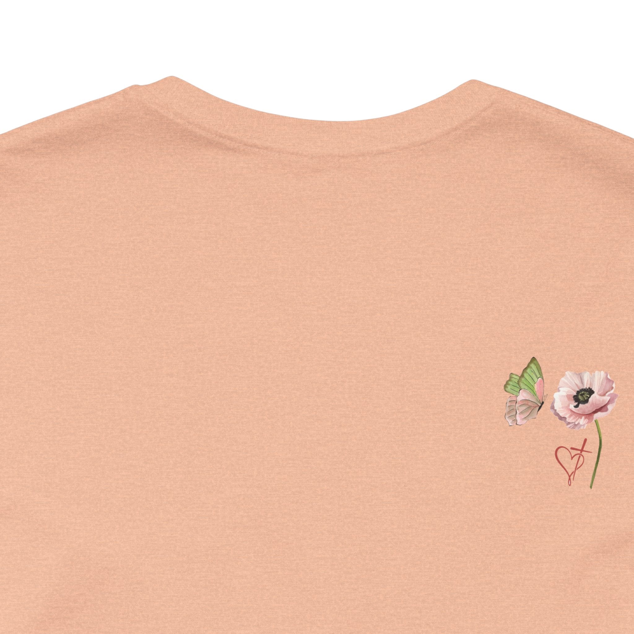 Relaxed Adult Female Comfort Tee: Hope & Rebirth Floral Tee – Easter Collection