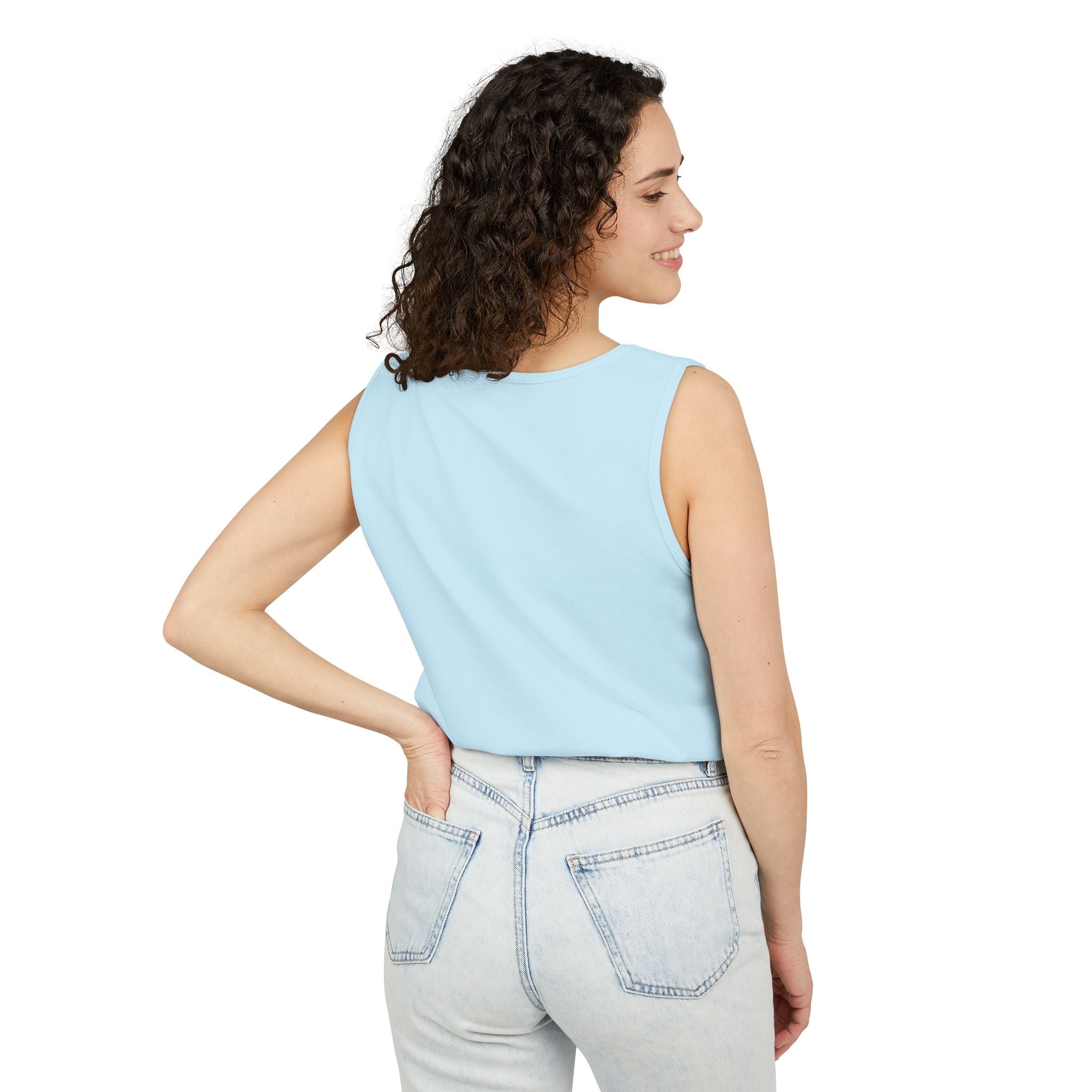 Soft Garment-Dyed Tank Top for Her:  Unity Heals