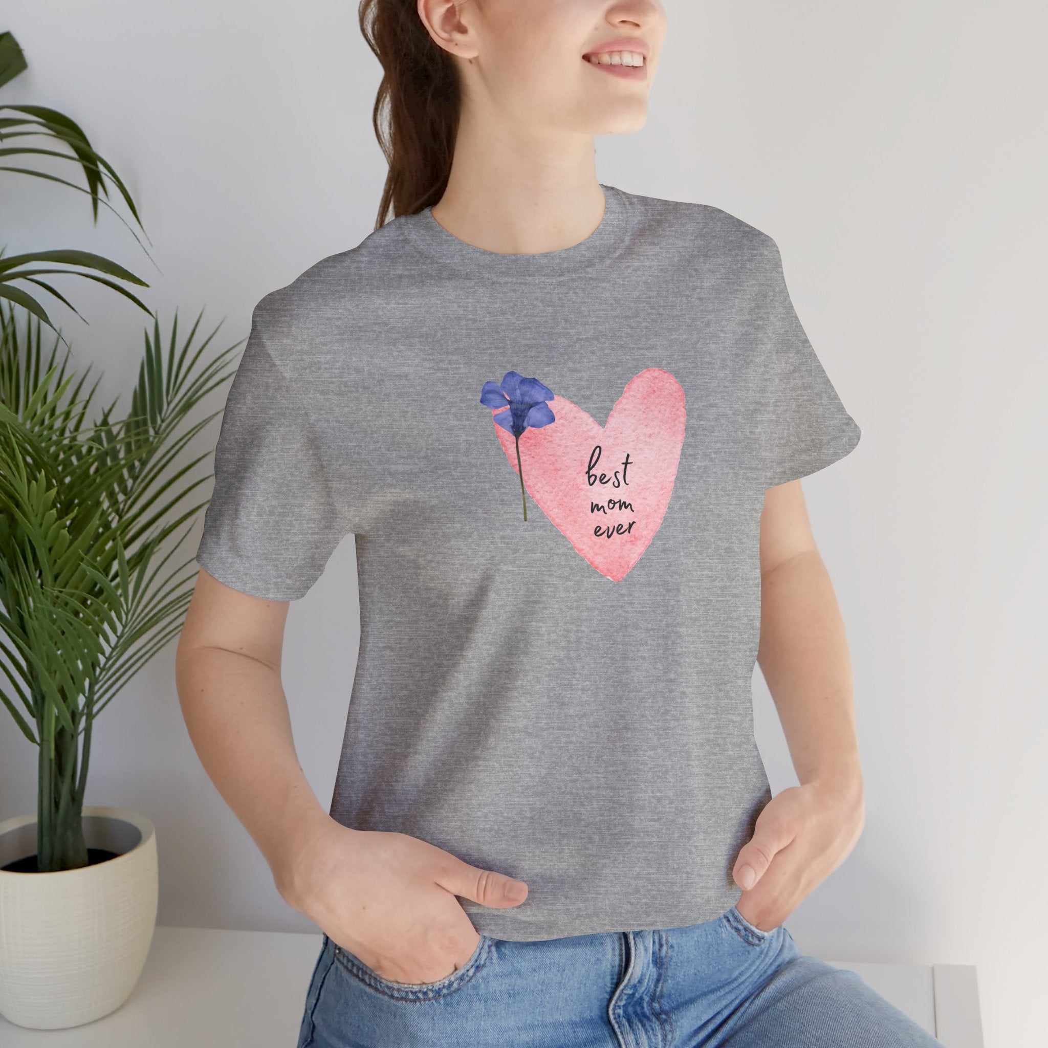 Best Mom Ever Watercolor Adult Female Tee