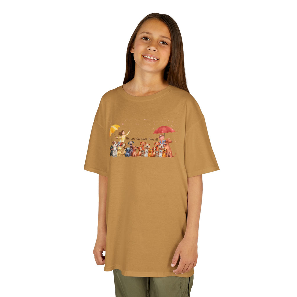 The Lord God Made Them All Kids' RelaxedTee – Unisex Pups & Joy Cotton™ Tee
