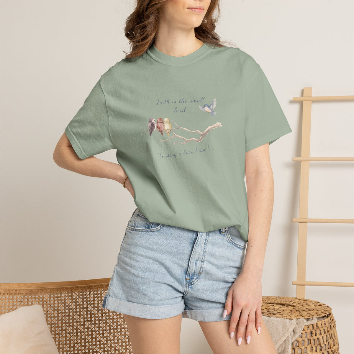 Faith Is the Small Bird Comfort Colors® Tee