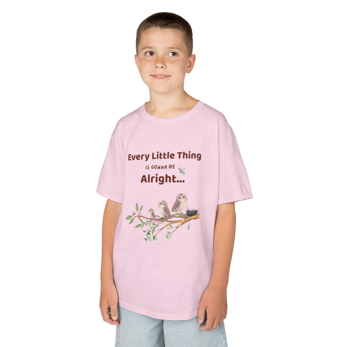 Peace and Love Kids Unisex Tee Shirt:  Every Little Thing is Gonna Be Alright