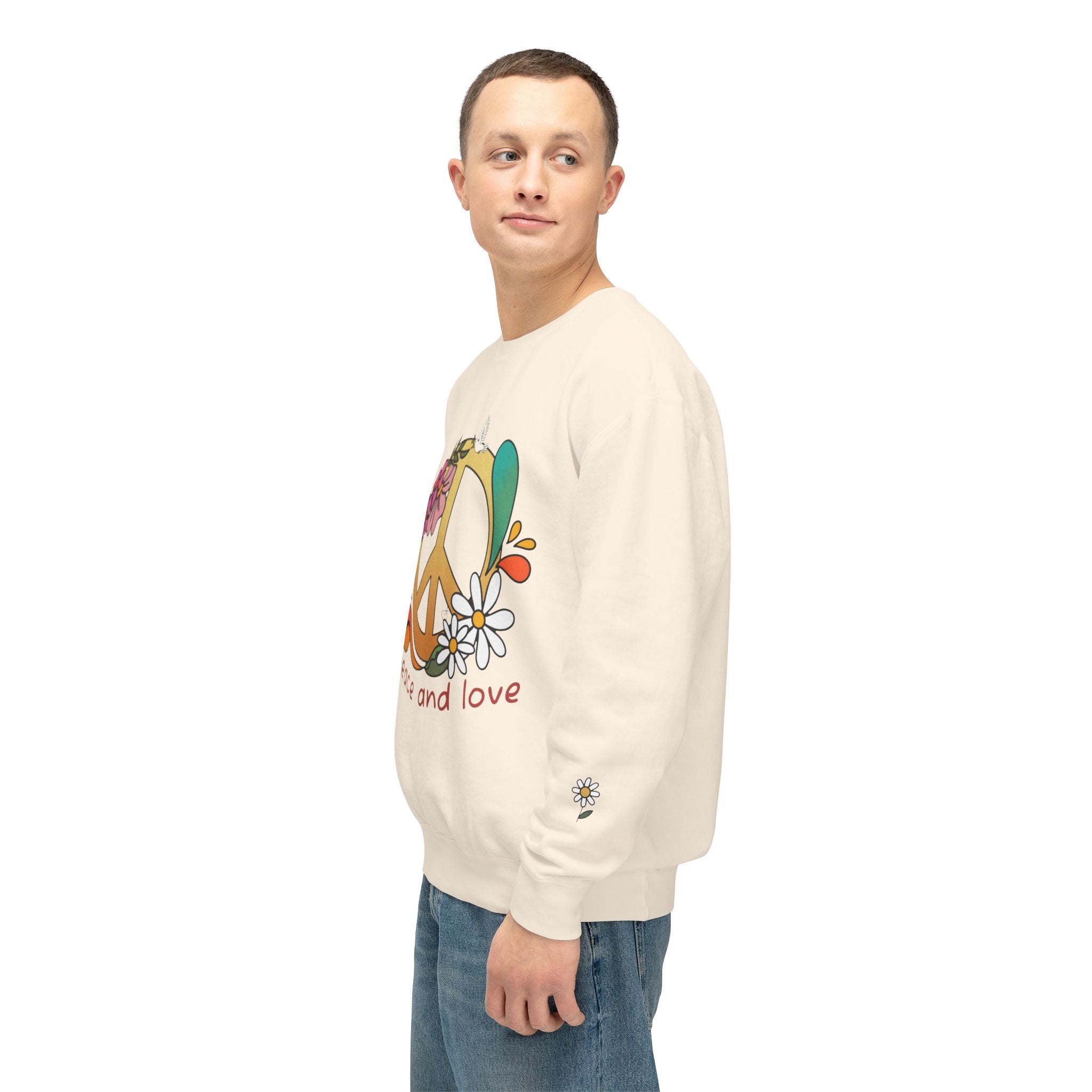 Peace & Love 'My Peace I Give You' 70s Retro Crewneck Sweatshirt