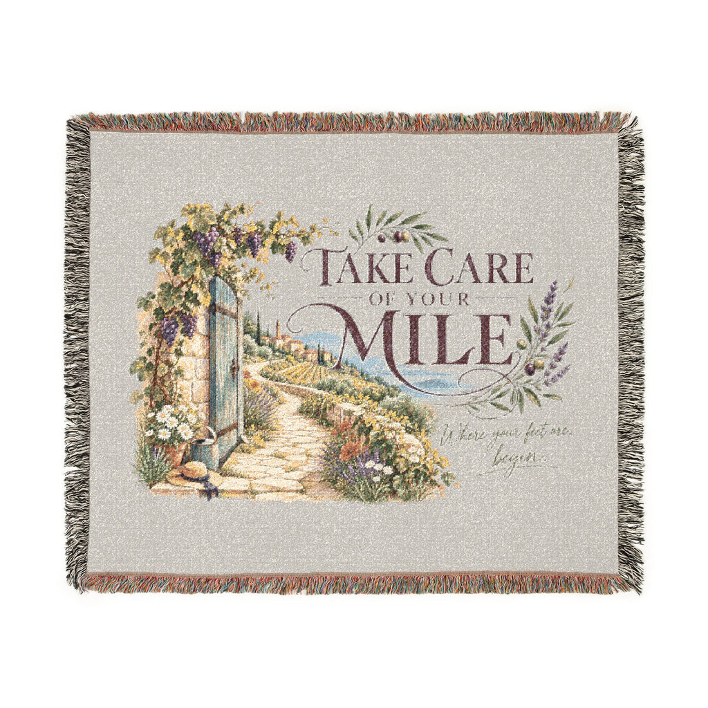 The Vineyard Covenant: Sarah’s Song — Woven Throw Blanket