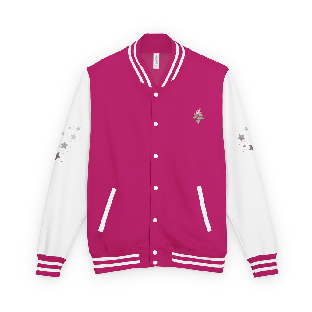 Under God | Watercolor Flag & Roses Varsity Jacket Adult Female