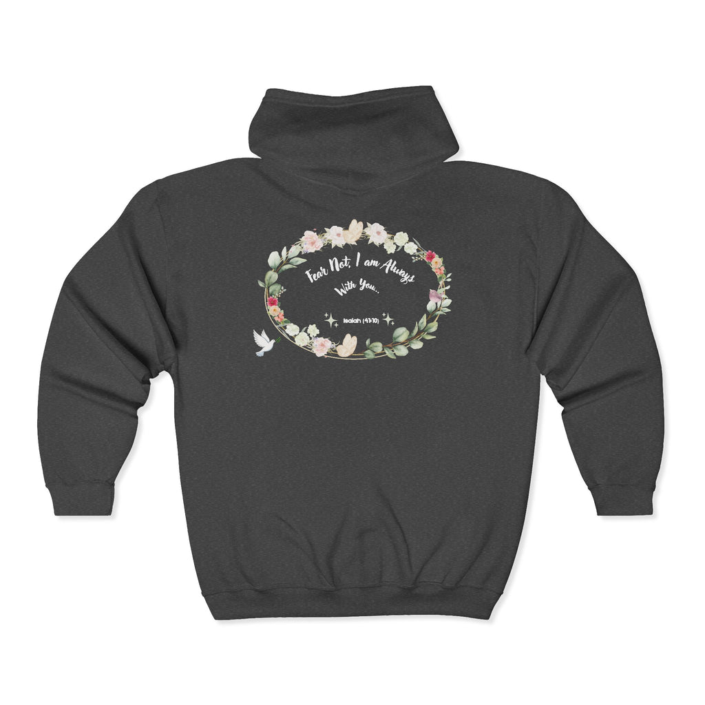 Women's "Fear Not" Heavy Blend™ Full Zip Hooded Sweatshirt