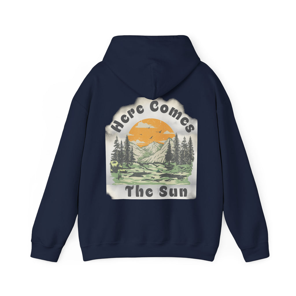 Here Comes The Sun — Unisex Retro Nature Graphic Hoodie