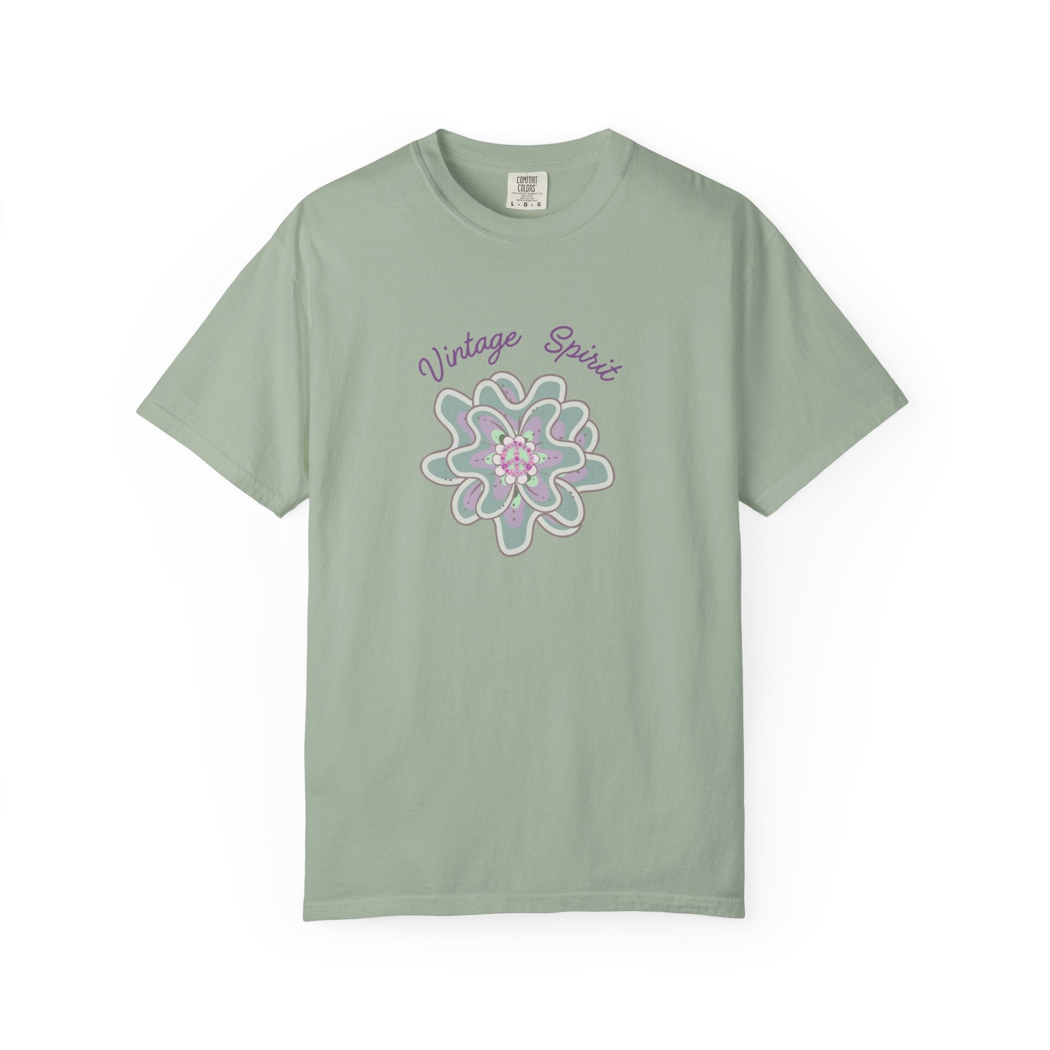 Peace and Love Vintage Spirit Floral T-Shirt -- For Her