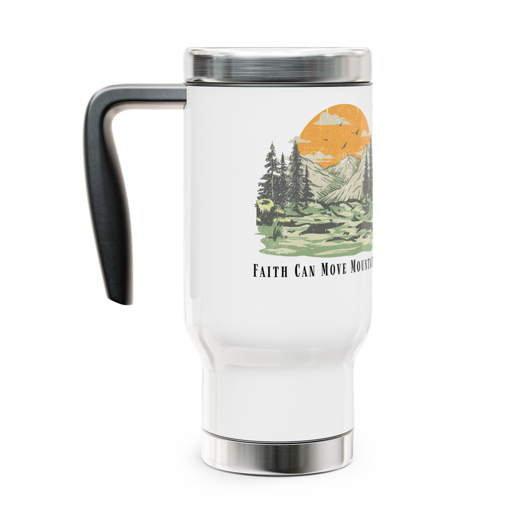 Faith Can Move Mountains | Christian Travel Mug