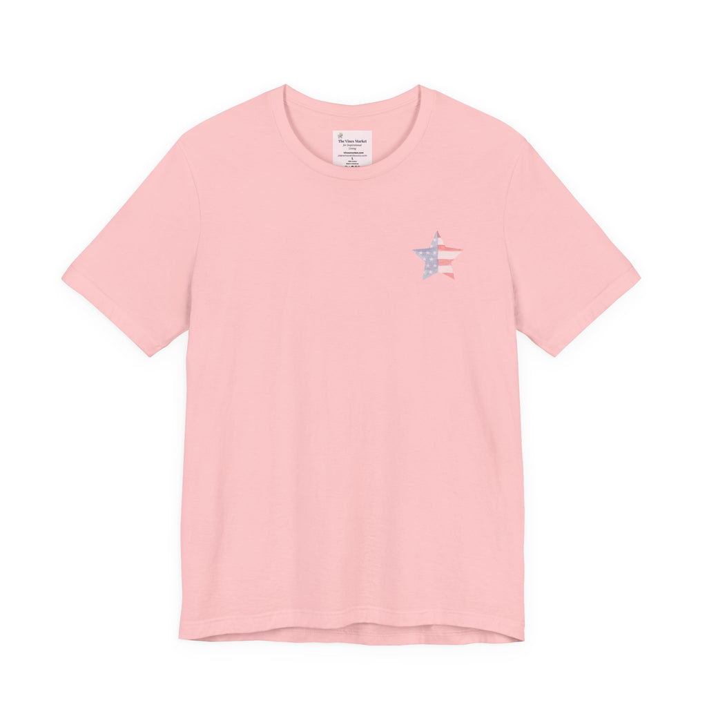 Under God | Soft Watercolor Star & Rose Women's Relaxed Tee