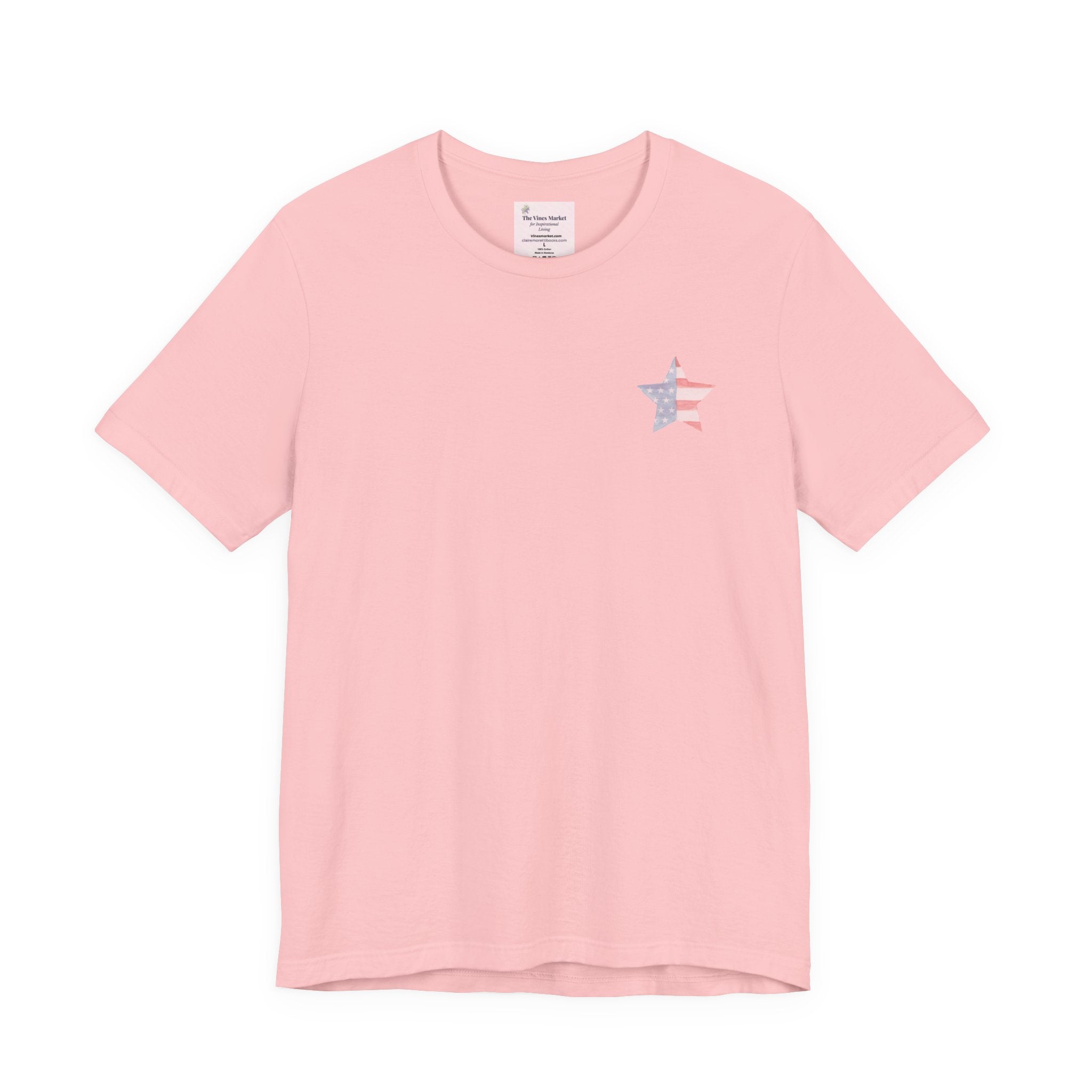 Under God | Soft Watercolor Star & Rose Women's Relaxed Tee